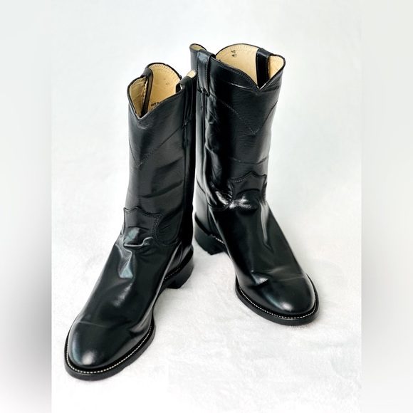 Justin Boots Shoes - Justin Women’s Leather Round Toe Western Boots Size 9C